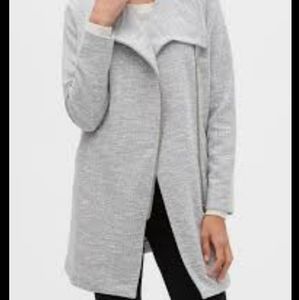 NWT Banana Republic Gray Knit Moto Jacket, Sz XS